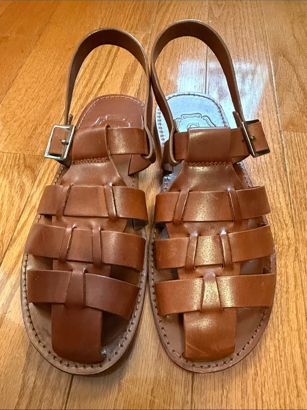 Grenson Quincy Leather Fisherman Sandals - 8US